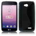 CUSTODIA GEL TPU SILICONE DOUBLE per LG F60 D390N, F60 D392 DUAL SIM COLORE NERO