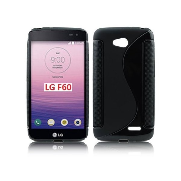 CUSTODIA GEL TPU SILICONE DOUBLE per LG F60 D390N, F60 D392 DUAL SIM COLORE NERO