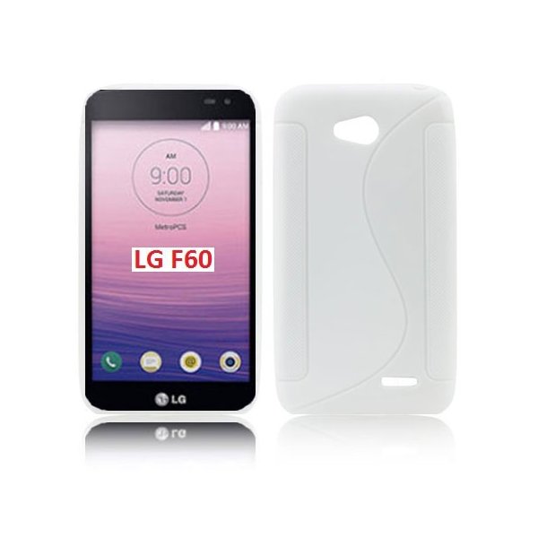 CUSTODIA GEL TPU SILICONE DOUBLE per LG F60 D390N, F60 D392 DUAL SIM COLORE BIANCO