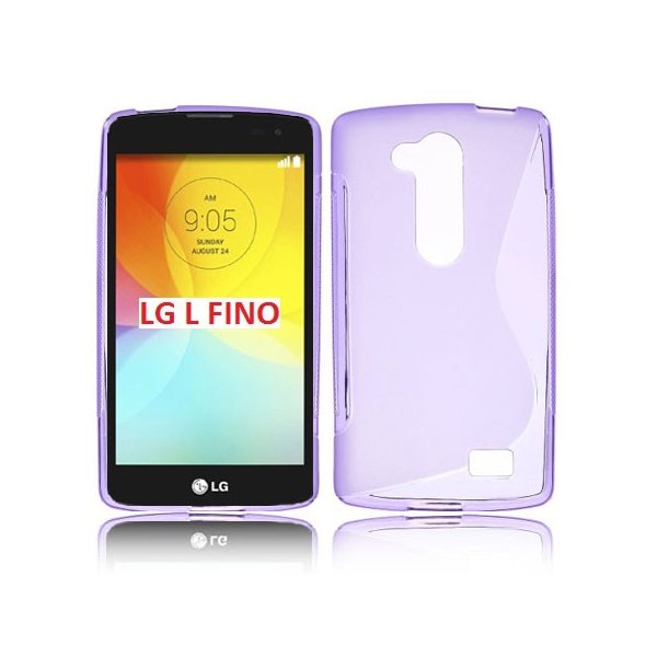 CUSTODIA GEL TPU SILICONE DOUBLE per LG L FINO, D290N, D295 COLORE VIOLA