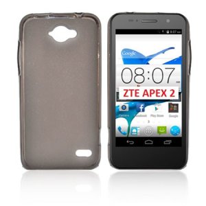 CUSTODIA GEL TPU SILICONE per ZTE BLADE APEX 2 COLORE NERO TRASPARENTE