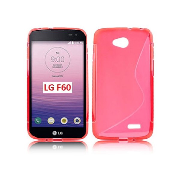 CUSTODIA GEL TPU SILICONE DOUBLE per LG F60 D390N, F60 D392 DUAL SIM COLORE ROSSO