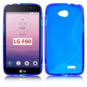 CUSTODIA GEL TPU SILICONE DOUBLE per LG F60 D390N, F60 D392 DUAL SIM COLORE BLU