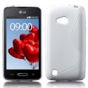 CUSTODIA GEL TPU SILICONE DOUBLE per LG L50 D213N COLORE BIANCO