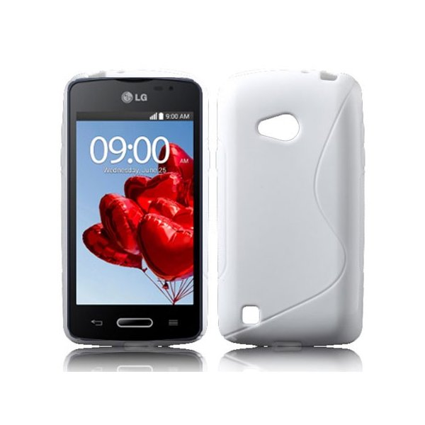 CUSTODIA GEL TPU SILICONE DOUBLE per LG L50 D213N COLORE BIANCO