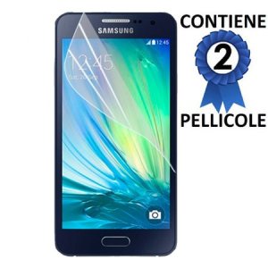 PELLICOLA PROTEGGI DISPLAY per SAMSUNG SM-A300 GALAXY A3 (NO VERSIONE 2016) CONFEZIONE 2 PEZZI