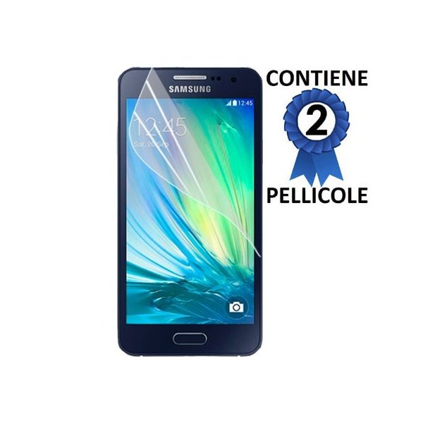 PELLICOLA PROTEGGI DISPLAY per SAMSUNG SM-A300 GALAXY A3 (NO VERSIONE 2016) CONFEZIONE 2 PEZZI