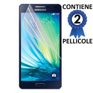 PELLICOLA PROTEGGI DISPLAY per SAMSUNG SM-A500 GALAXY A5 (NO VERSIONE 2016) CONFEZIONE 2 PEZZI