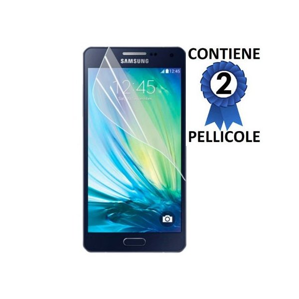 PELLICOLA PROTEGGI DISPLAY per SAMSUNG SM-A500 GALAXY A5 (NO VERSIONE 2016) CONFEZIONE 2 PEZZI