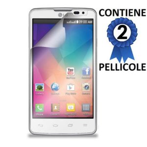 PELLICOLA PROTEGGI DISPLAY per LG L60 X145, L60 DUAL X147 CONFEZIONE 2 PEZZI