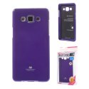 CUSTODIA GEL TPU SILICONE per SAMSUNG SM-A500 GALAXY A5 (NO VERSIONE 2016) VIOLA LUCIDO CON GLITTER ALTA QUALITA' MERCURY