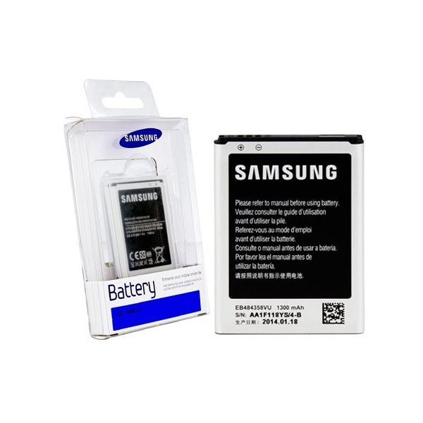 BATTERIA ORIGINALE SAMSUNG per S6810 GALAXY FAME, S6812 GALAXY FAME DUOS 1300 mAh LI-ION EB484358VUCSTD BLISTER