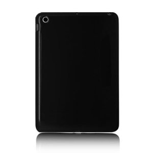 CUSTODIA GEL SILICONE TPU LUCIDA per APPLE IPAD MINI 3, IPAD MINI 2, IPAD MINI COLORE NERO