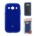 CUSTODIA GEL TPU SILICONE per SAMSUNG G357 GALAXY ACE 4  COLORE BLU LUCIDO CON GLITTER ALTA QUALITA' MERCURY BLISTER