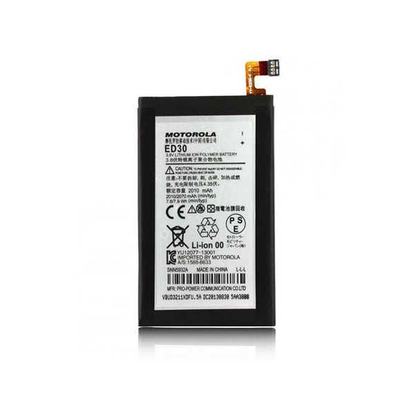 BATTERIA ORIGINALE MOTOROLA ED30 per MOTO G, X1032 - 2010 mAh LI-ION BULK