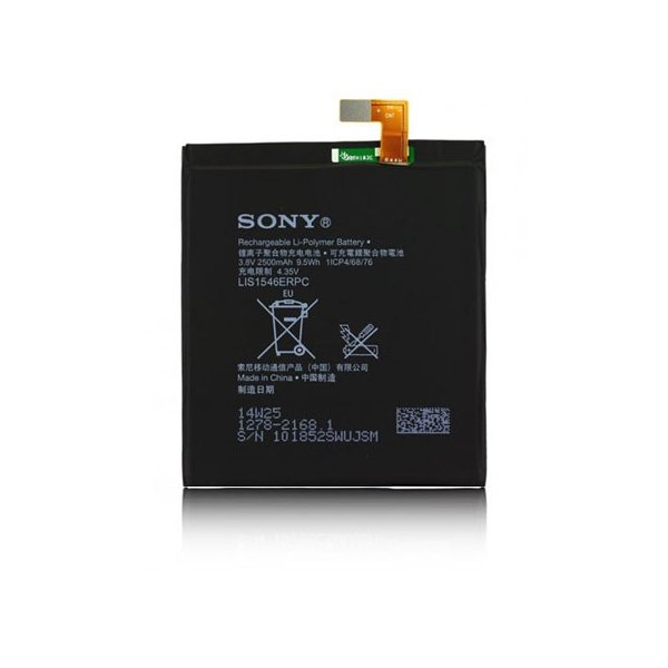 BATTERIA ORIGINALE SONY LIS1546ERPC per XPERIA T3, XPERIA C3 2500 mAh LI-ION BULK SEGUE COMPATIBILITA'..