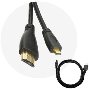 CAVO HDMI MASCHIO / MICRO HDMI MASCHIO LUNGHEZZA 1.8 MT CON ETHERNET COLORE NERO AL-OEM-38 ART