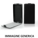 CUSTODIA FLIP VERTICALE SLIM PELLE per LG G3 STYLUS D690, G3 STYLUS D690N CON INTERNO IN TPU SILICONE COLORE NERO