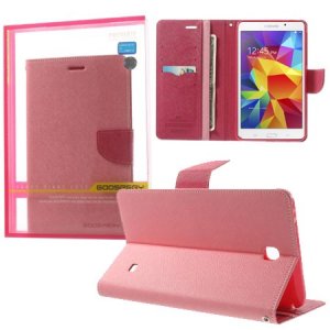 CUSTODIA BOOK ORIZZONTALE per SAMSUNG GALAXY TAB 4 7.0, SM-T230, 7" POLLICI CON STAND E INTERNO IN TPU COLORE ROSA ALTA QUALITA'