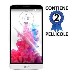 PELLICOLA PROTEGGI DISPLAY per LG G3 STYLUS D690, G3 STYLUS D690N CONFEZIONE 2 PEZZI