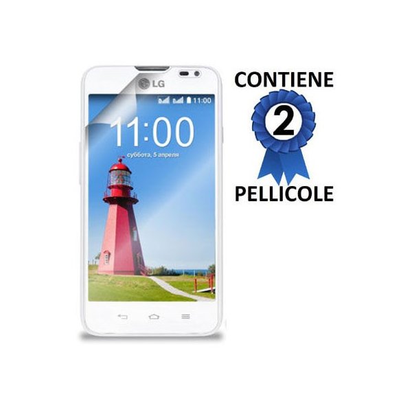 PELLICOLA PROTEGGI DISPLAY per LG L65 D280 CONFEZIONE 2 PEZZI