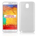 CUSTODIA TPU SILICONE per SAMSUNG NOTE 3 COLORE BIANCO EFFETTO METALLICO