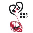 AURICOLARE STEREO con CONNETTORE JACK 3,5mm - GOMMINI, ARCHETTO E TASTO DI RISPOSTA NERO E ROSSO (KSA07.G810.SP2-01.NE-RO)