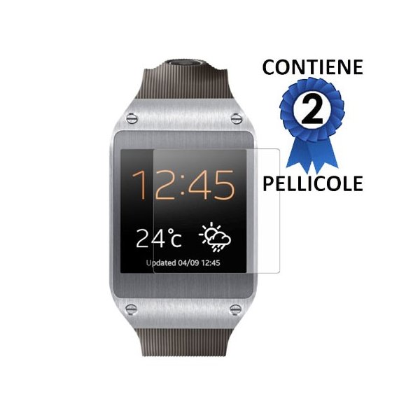 PELLICOLA PROTEGGI DISPLAY per SAMSUNG GEAR CONFEZIONE 2 PEZZI