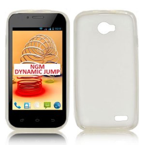 CUSTODIA GEL TPU SILICONE per NGM DYNAMIC JUMP E JUMP COLOR COLORE BIANCO TRASPARENTE