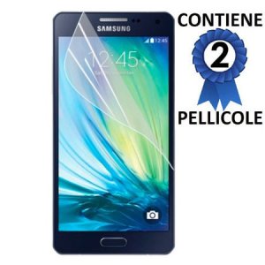 PELLICOLA PROTEGGI DISPLAY per SAMSUNG SM-A700 GALAXY A7 (NO VERSIONE 2016) CONFEZIONE 2 PEZZI