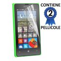 PELLICOLA PROTEGGI DISPLAY per MICROSOFT LUMIA 435 CONFEZIONE 2 PEZZI