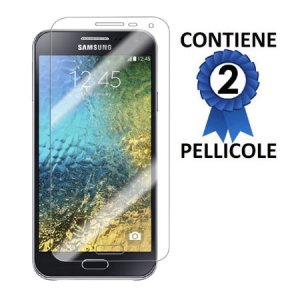 PELLICOLA PROTEGGI DISPLAY per SAMSUNG SM-E500 GALAXY E5 CONFEZIONE 2 PEZZI