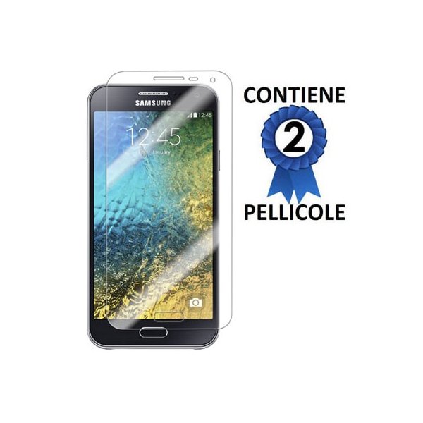 PELLICOLA PROTEGGI DISPLAY per SAMSUNG SM-E500 GALAXY E5 CONFEZIONE 2 PEZZI