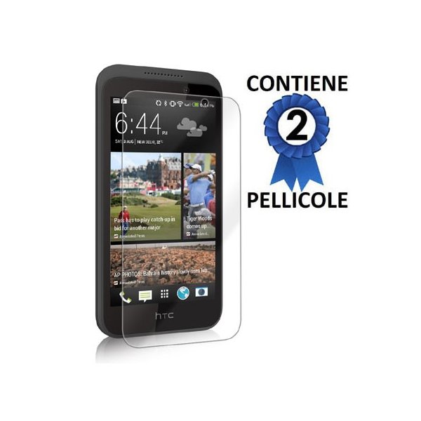 PELLICOLA PROTEGGI DISPLAY per HTC DESIRE 320 CONFEZIONE 2 PEZZI