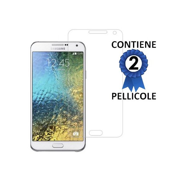 PELLICOLA PROTEGGI DISPLAY per SAMSUNG SM-E700 GALAXY E7 CONFEZIONE 2 PEZZI