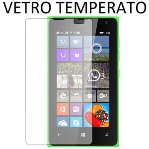 PELLICOLA PROTEGGI DISPLAY VETRO TEMPERATO 0,33mm per MICROSOFT LUMIA 435