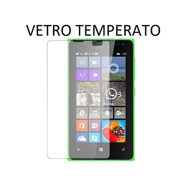 PELLICOLA PROTEGGI DISPLAY VETRO TEMPERATO 0,33mm per MICROSOFT LUMIA 435