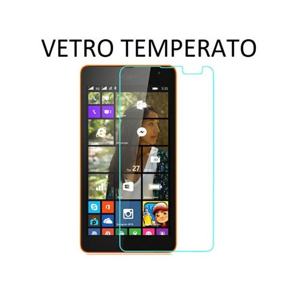 PELLICOLA PROTEGGI DISPLAY VETRO TEMPERATO 0,33mm per MICROSOFT LUMIA 535, LUMIA 535 DUAL