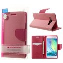 CUSTODIA FLIP ORIZZONTALE per SAMSUNG SM-A300 GALAXY A3 (NO VERSIONE 2016) CON INTERNO IN TPU E STAND ROSA FANCY MERCURY