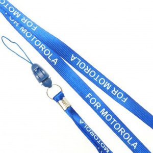 LACCIO PORTACELLULARE DA COLLO IN TESSUTO COLORE BLU CON SCRITTA MOTOROLA LARGHEZZA BANDA 10 MM