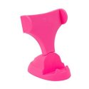 ESPOSITORE IN PVC per CELLULARI E SMARTPHONE CON APERTURA ALETTE MOBILI DA 6 CM A 10,4 CM COLORE FUCSIA FLUO 4FOR