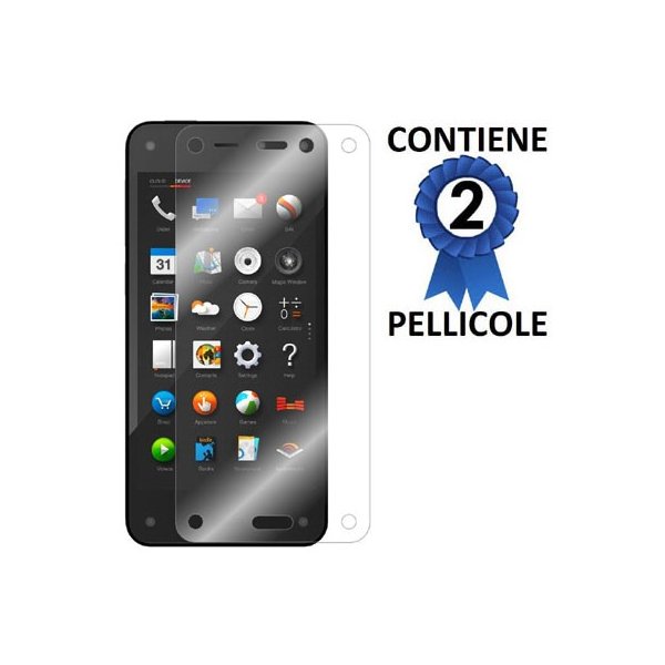 PELLICOLA PROTEGGI DISPLAY AMAZON FIRE PHONE CONFEZIONE 2 PEZZI