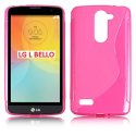 CUSTODIA GEL TPU SILICONE DOUBLE per LG L BELLO, D331, L PRIME, D337 COLORE ROSA