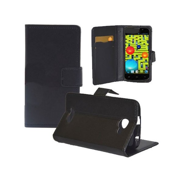 CUSTODIA FLIP ORIZZONTALE SIMILPELLE per NGM FORWARD ESCAPE CON STAND, PORTA CARTE ED INTERNO IN TPU SILICONE COLORE NERO