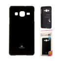 CUSTODIA GEL TPU SILICONE per SAMSUNG G530H GALAXY GRAND PRIME COLORE NERO LUCIDO CON GLITTER ALTA QUALITA' MERCURY BLISTER