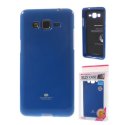 CUSTODIA GEL TPU SILICONE per SAMSUNG G530H GALAXY GRAND PRIME COLORE BLU LUCIDO CON GLITTER ALTA QUALITA' MERCURY BLISTER