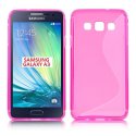 CUSTODIA GEL TPU SILICONE DOUBLE per SAMSUNG SM-A300 GALAXY A3 (NO VERSIONE 2016) COLORE ROSA