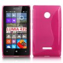 CUSTODIA GEL TPU SILICONE DOUBLE per MICROSOFT LUMIA 435 COLORE ROSA