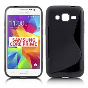 CUSTODIA GEL TPU SILICONE DOUBLE per SAMSUNG G360 GALAXY CORE PRIME COLORE NERO