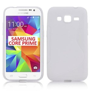 CUSTODIA GEL TPU SILICONE DOUBLE per SAMSUNG G360 GALAXY CORE PRIME COLORE BIANCO